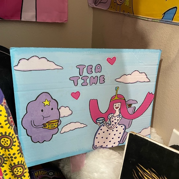 Adventure time Princess bubblegum & lumpy space princess tea time art piece - Picture 9 of 16